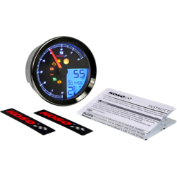 Multi-Function Speedometer/Tachometer - HD-04 - Black