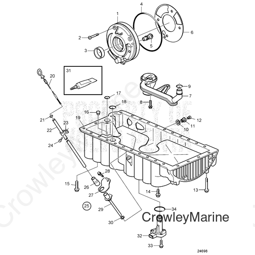 Sealing Ring(V2) - Volvo Penta (8631513)