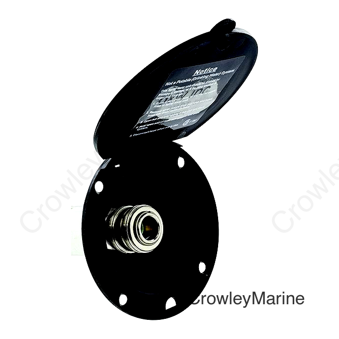 Valterra Spray-Away Quick Connect Port, Black