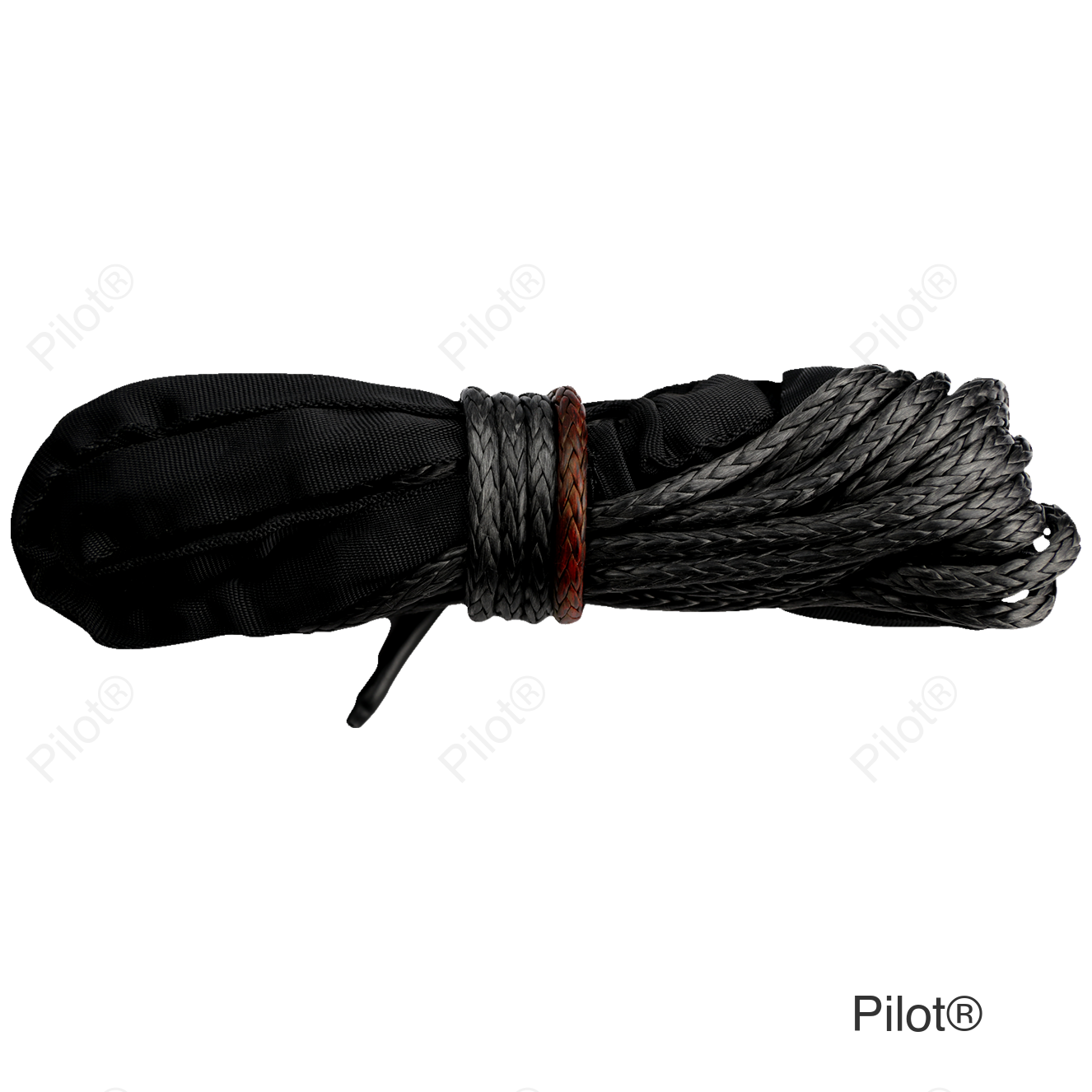 Winch Rope - Synthetic - Smoke - 15/64" x 38'