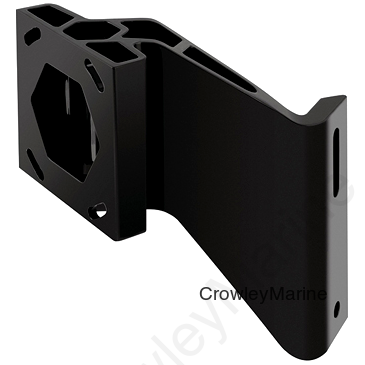 4" Rise, 2" Setback, Port, Black