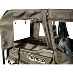 Soft Doors - Middle/Rear Windows - Black - Honda Pioneer 1000 thumbnail-7