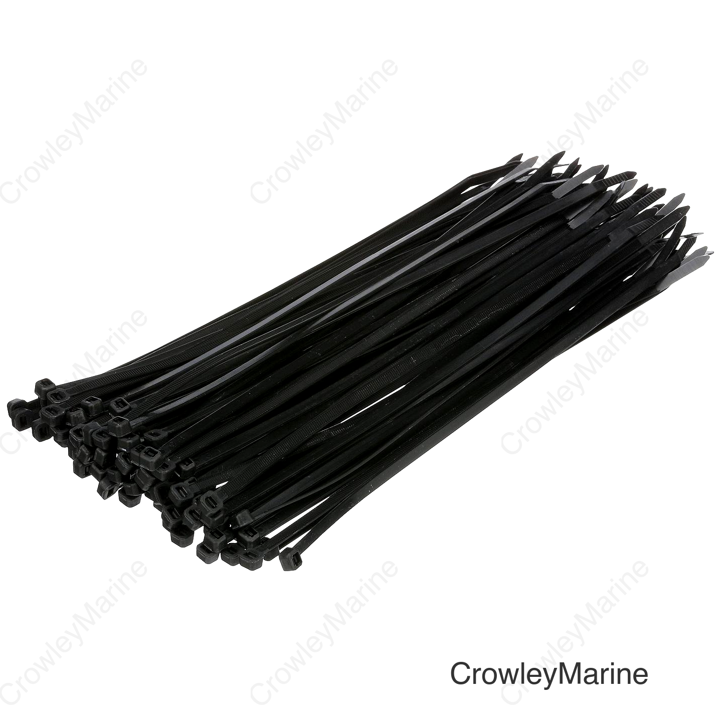 Seachoice Cable Ties, 11 in. Long, 50 Lbs. Max Load, UV Black, Pack of 100