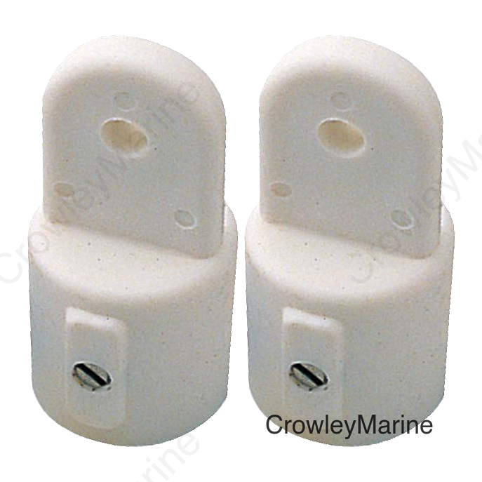 Sea-Dog 2731011 External Eye End, 7/8" White, Pair