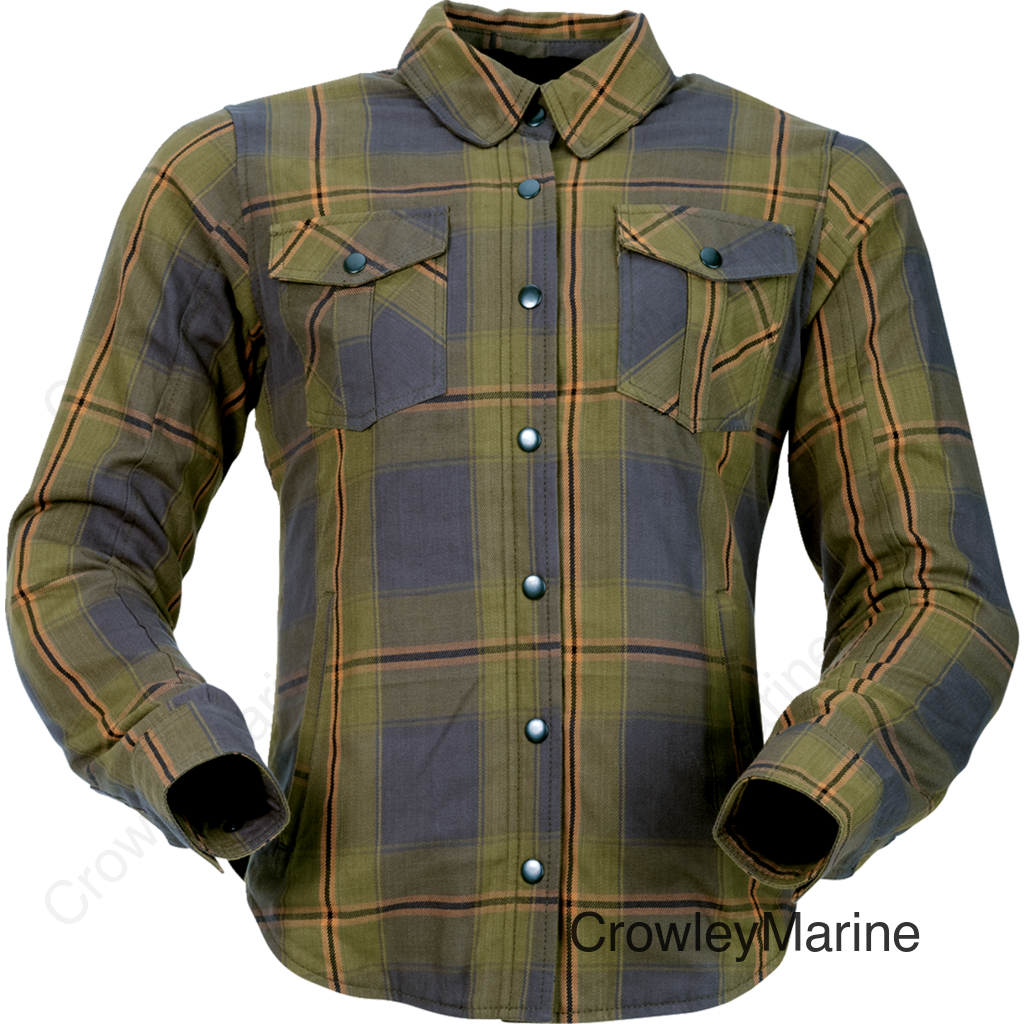 SHIRT FLANNEL WMN GN MD