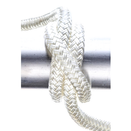 Seachoice Double-Braid Nylon Dock Line w/ Eye Splice, Pre-Shrunk, Heat Stabilized, 3/8 In. X 15 Ft., White thumbnail-4