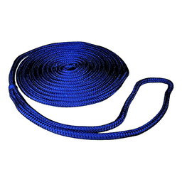 Seachoice Double-Braid Nylon Dock Line w/ Eye Splice, Pre-Shrunk, Heat Stabilized, 3/8 In. X 15 Ft., Navy thumbnail-5
