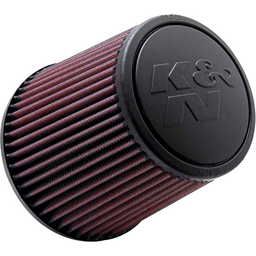 K&N Universal Rubber Filter - Round Tapered 6in Base OD x 3in Flange ID x 6in H
