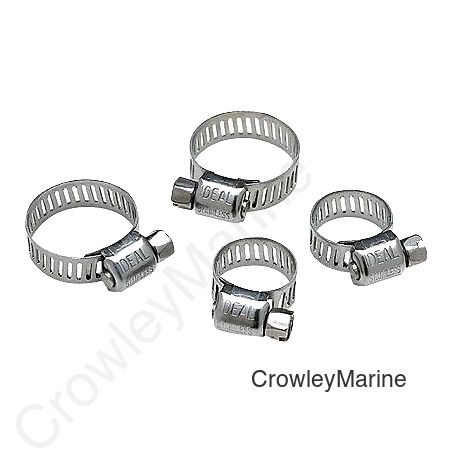 Seachoice Stainless Steel Hose Clamp Set (Includes 2 each of 1/2-29/32" and 11/16-1-1/4")