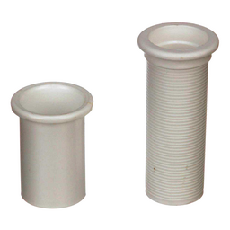 Seachoice Adjustable Splashwell Drain Tube, Fits 1-1/4 in. Opening, White Plastic thumbnail-1