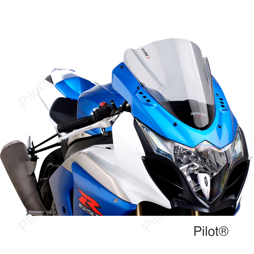 Race Windscreen - 14-1/4" - Smoke - GSXR1000