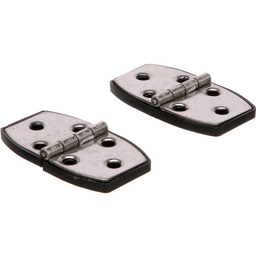 Seachoice Marine-Grade Utility Hinges, 304 Stainless Steel w/ Black Nylon Base Plate, 2-7/8 In. X 1-1/2 In., Pack of 2 thumbnail-1