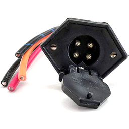 4-Wire Receptacle, 8 ga., No Butt Connector