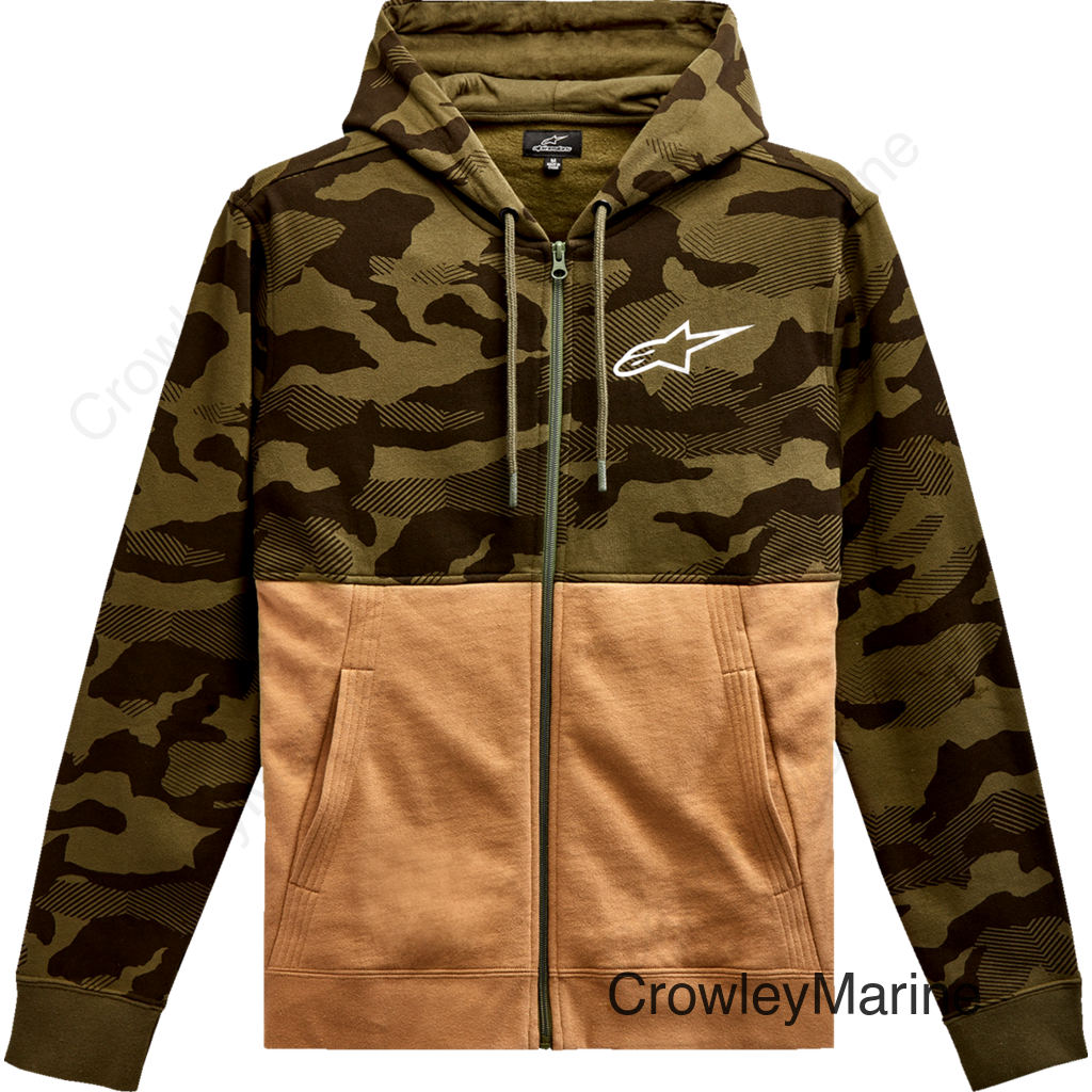 Camo Block Hoodie - Military/Sand - XL