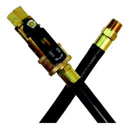 JR Products RV Rubber Appliance Hose with 1/4" Quick Disconnect Male & Quick Disconnect Coupler Ends