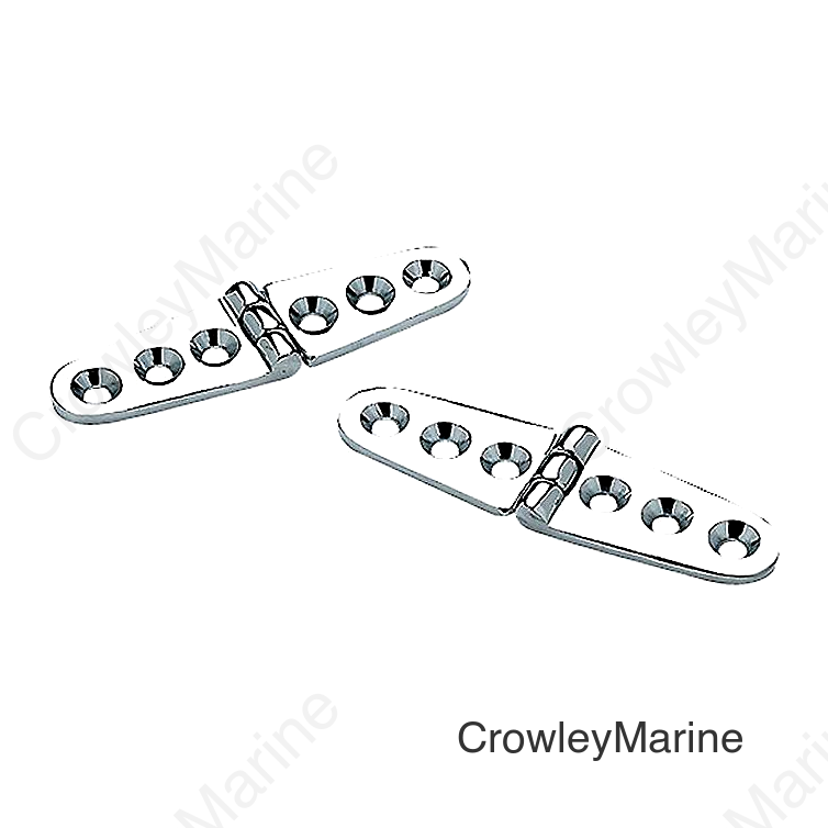 Seachoice Chrome Plated Brass Strap Hinges (1 Pair Per Pack)
