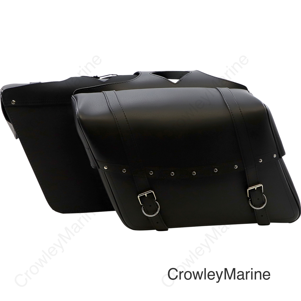 Highwayman Rivet Slant-Style Saddlebags - Jumbo