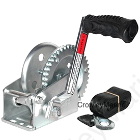 1600Pound TRAILER WINCH With STRAP (W1600D)