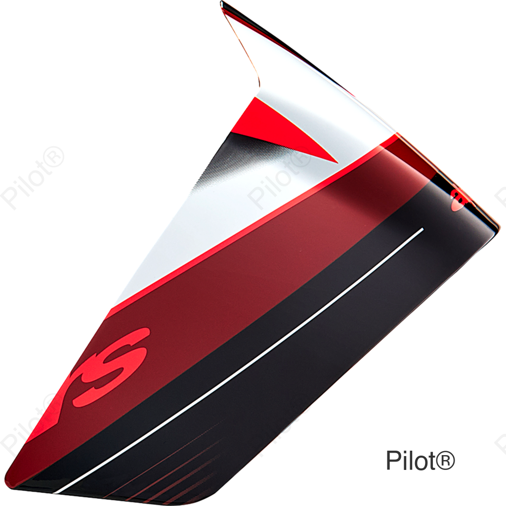 Supertech R10 Spoiler - Race - Team - Black/Carbon Red/Gloss White