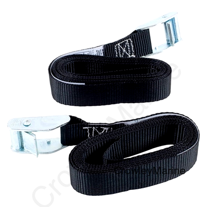 Lashing Strap, 8'x 1", 200lb WLL, Cam Buckle, 2-Pk (396451)