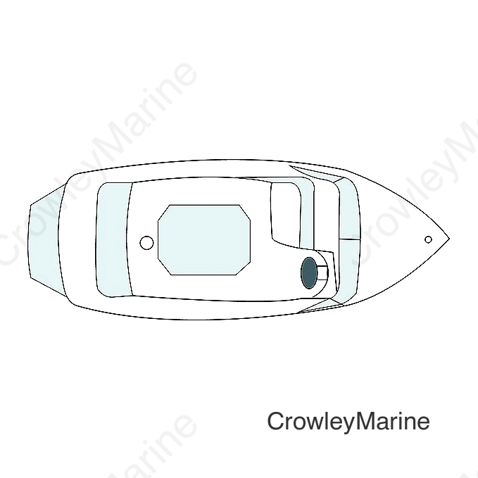 Carver 79003 Flex-Fit PRO™ Poly-Flex II Fish & Ski Boats I/0 or O/B, Slate Gray