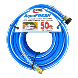 Valterra W019600 Blue AquaFresh High Pressure RV Drinking Water Hose, 5/8" x 50' thumbnail-1