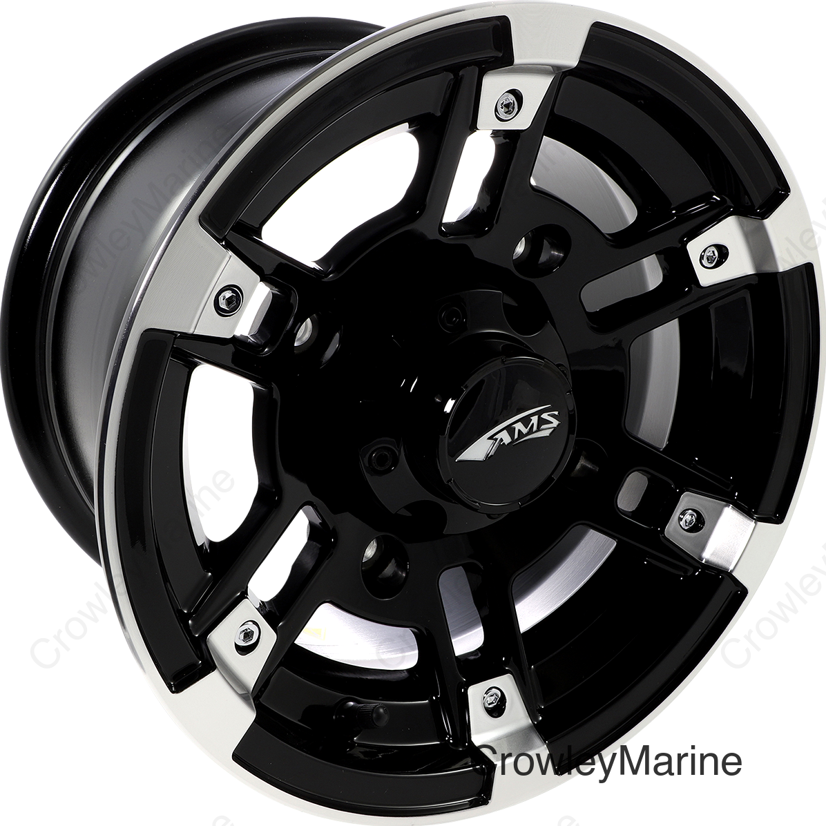 Wheel - Roll'n 104 - Front/Rear - Machined Black - 12x7 - 4/156 - 4+3