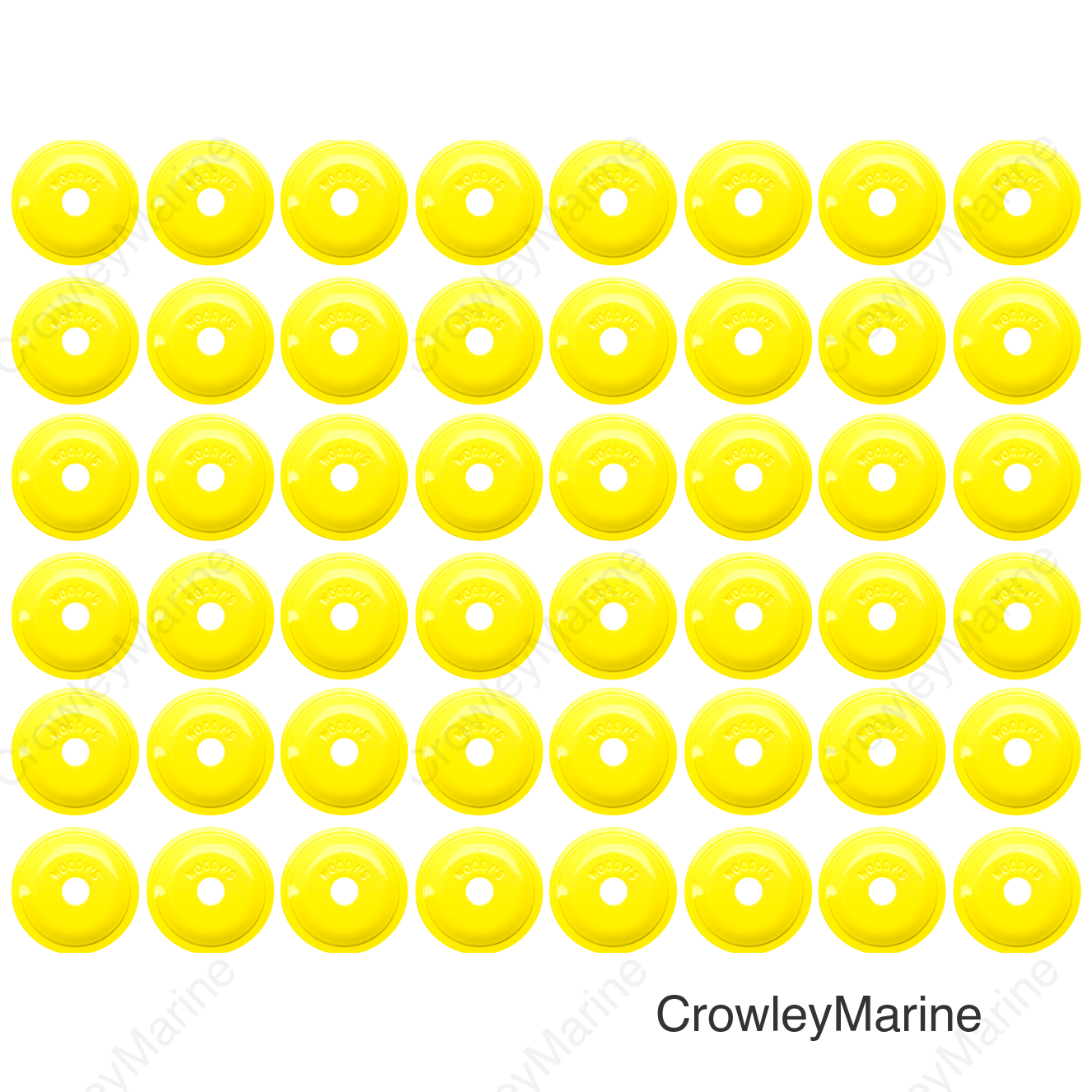 Support Plates - Hi Vis - Round - 48 Pack