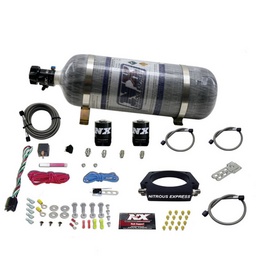 Nitrous Express GM LS 90mm Nitrous Plate Kit (50-400HP) w/12lb Composite Bottle thumbnail-2