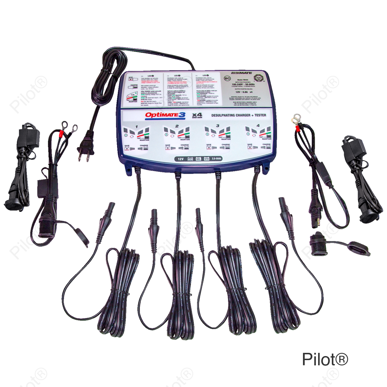 Battery Charger/Maintainer - 4-Bank