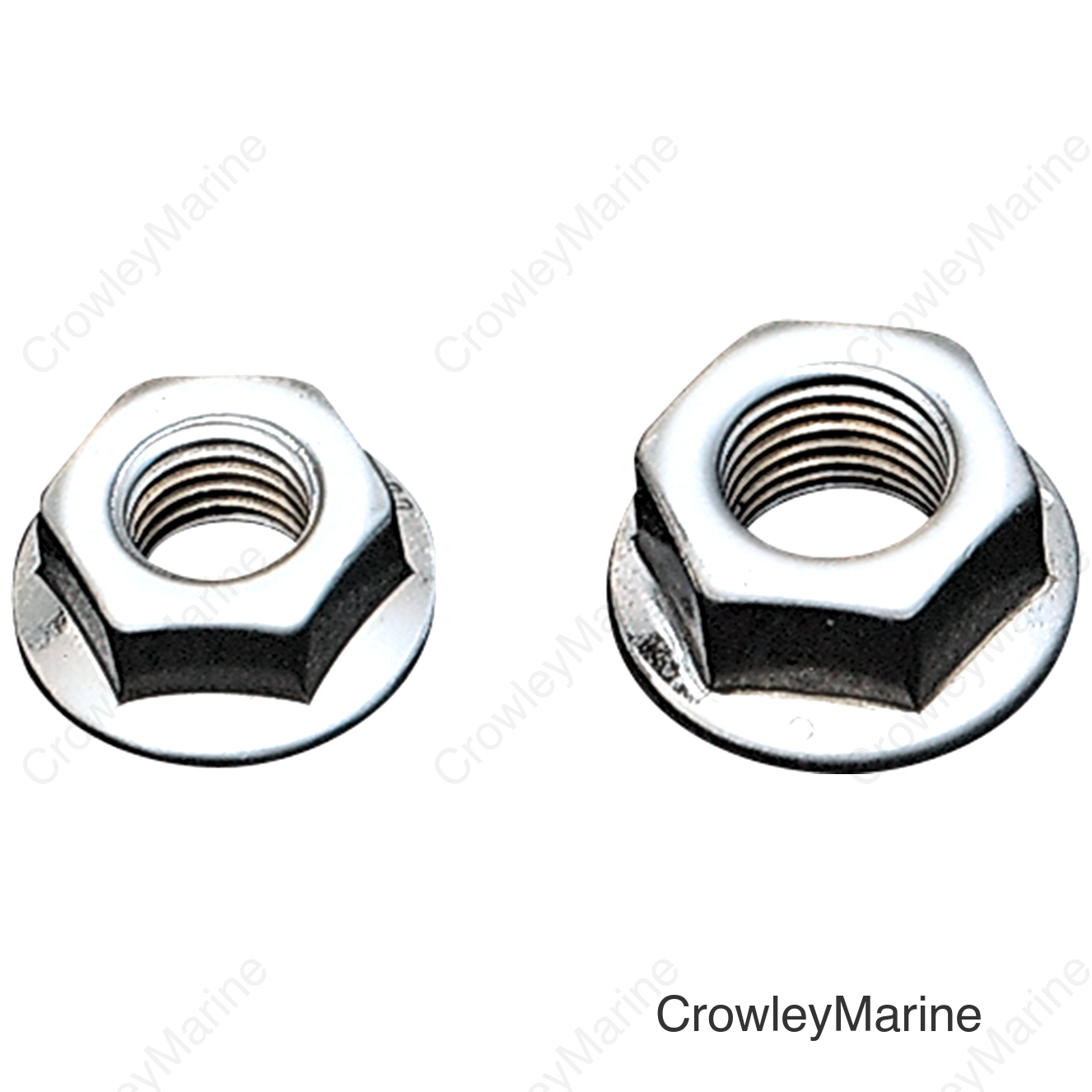 NUT FLANGE 3/8-24 CHROME
