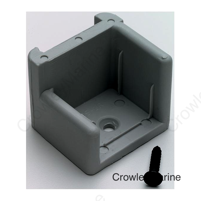 T-H Marine Pontoon Door Stops With Ribs Fits Up to 1-1/4" Tubing