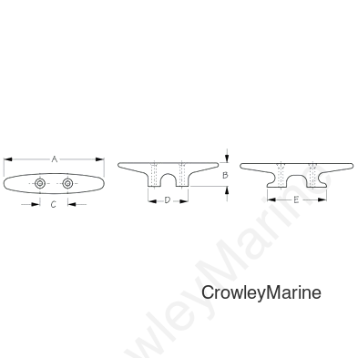 9-7/8" Each, Uses 5/16 Flat Head, Black
