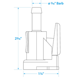 Seachoice Deluxe Fuel Connector Hose Fitting for Yamaha/Mercury, Female, 5/16 In. Barb thumbnail-4