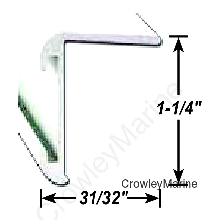 AP Products 0218520116 Long Leg Insert Corner Molding, 16' Polar White