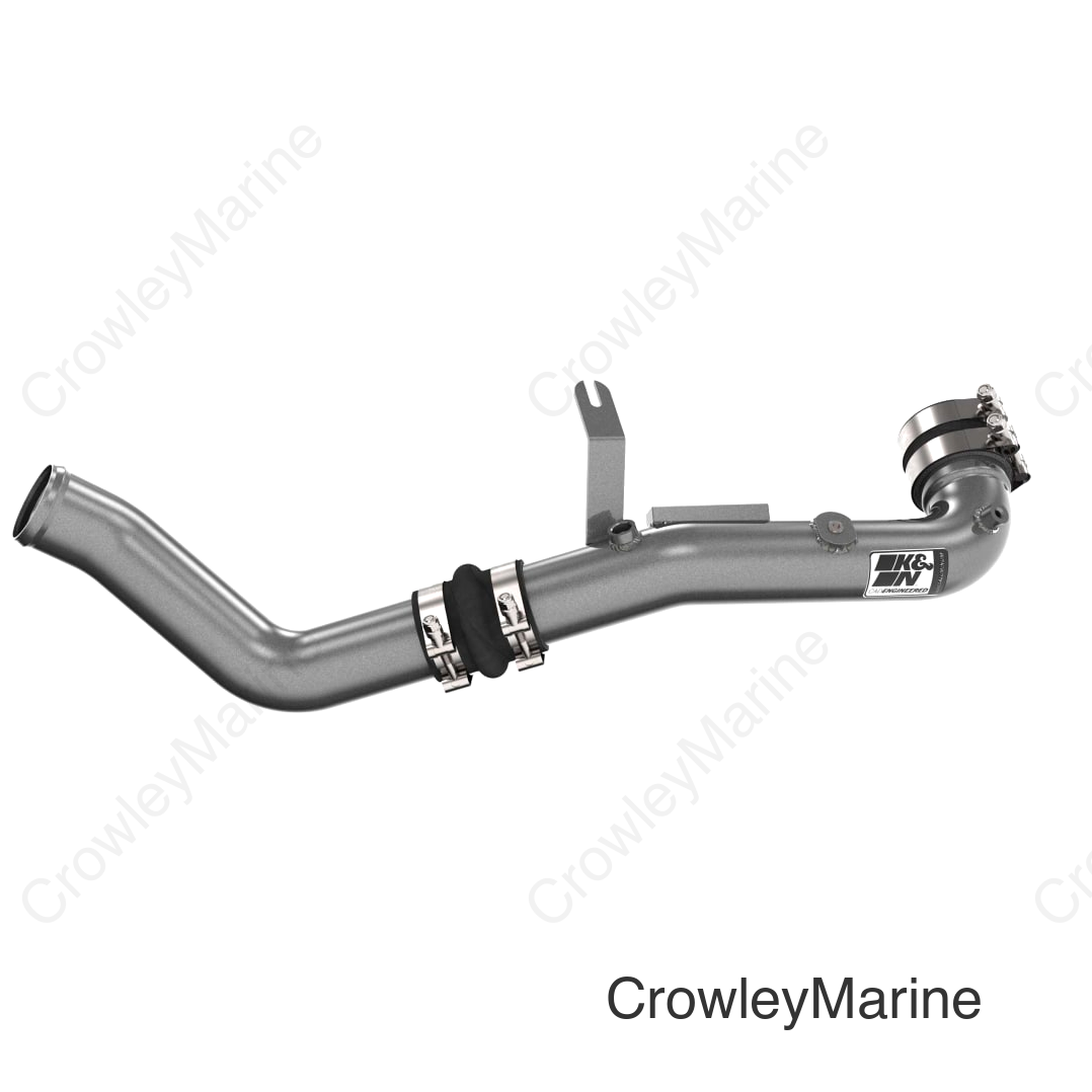K&N 22-24 Honda Civic 1.5L L4 Aluminum Charge Pipe Kit - Gunmetal Gray