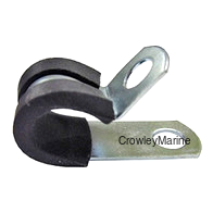Wire Loom Clamp, Metal w/Rubber Sleeve, 1/2" ID (463800)
