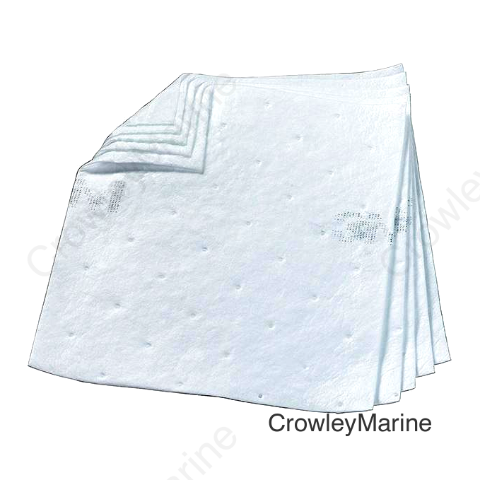 3M HP156 Oil Sorbent Pads, 100/Bag