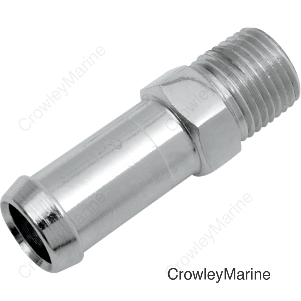 MALE STR 3/8"-1/8"NPT CHR
