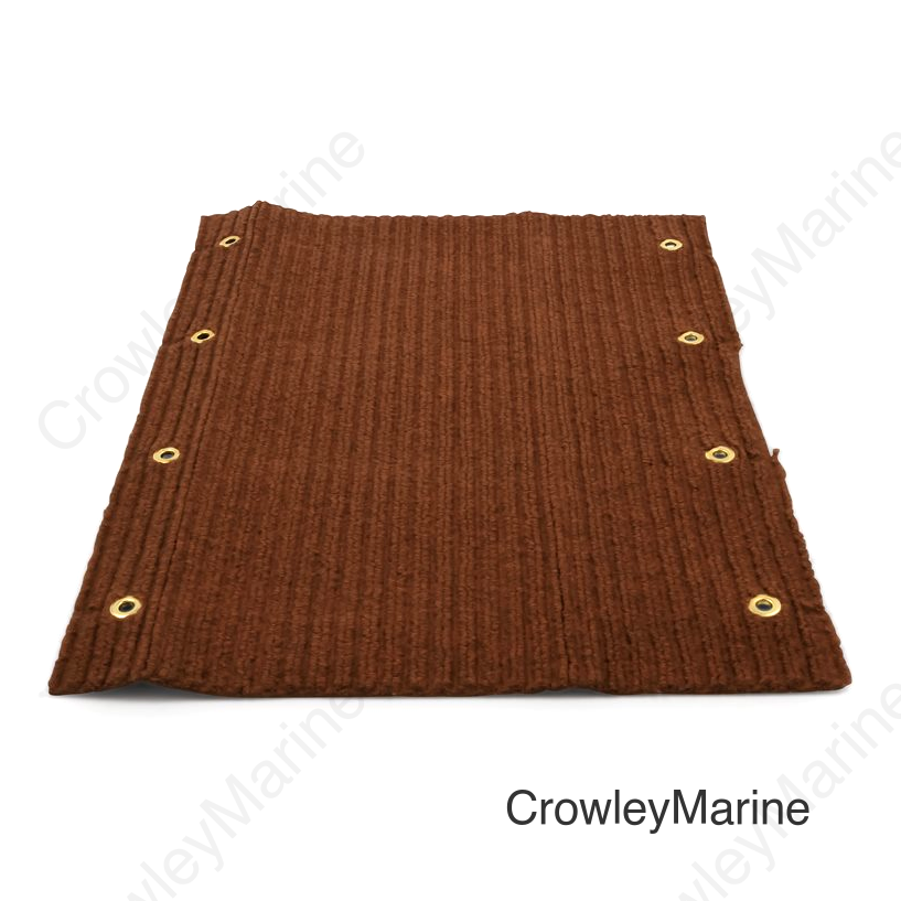 DBL RIB RUG 18 X 23 BRN