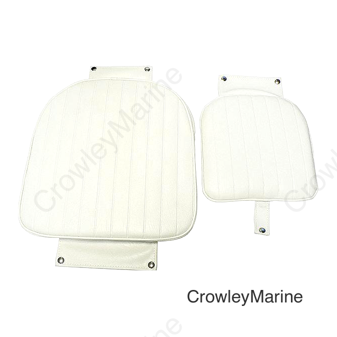 Springfield Admiral Fixed Height Chair Package, White (Includes Seat With Low Profile Armrest, No Cushions, Pedestal With Floor Base, Mounting Plate and Locking Swivel)