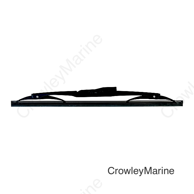 Marinco 34026B Deluxe Stainless Steel Wiper Blades w/Black Finish, 26"