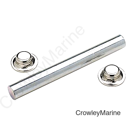 Seachoice Zinc Plated Steel Roller Shaft Includes 2 Pal Nuts