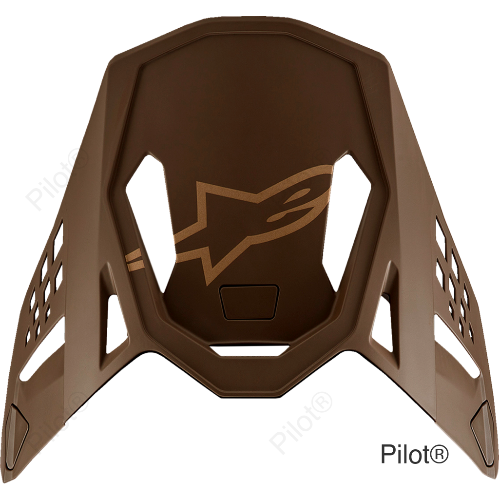Supertech M10 Visor - Squad - Dark Brown/Gold