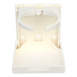 Seachoice Folding Drink Holder, Adjustable, Boat, White thumbnail-2
