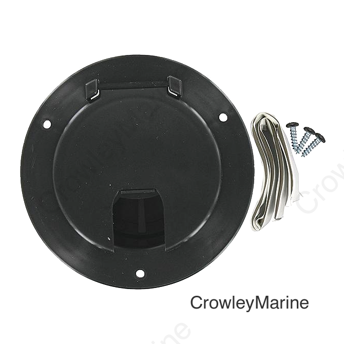Valterra Cable Hatch, Large Round, Black