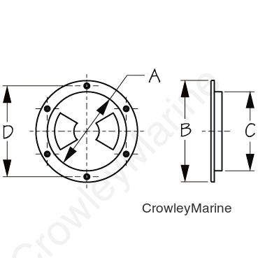 ABS DECK PLATE WHT SMOOTH 8