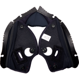 Pista GP RR Cheek Pads - Black/Red - XL thumbnail-0