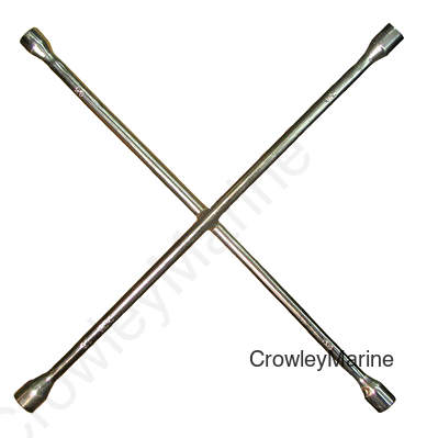 20" Cross Lug Wrench (17MM,3/4",13/16",7/8") (333375)