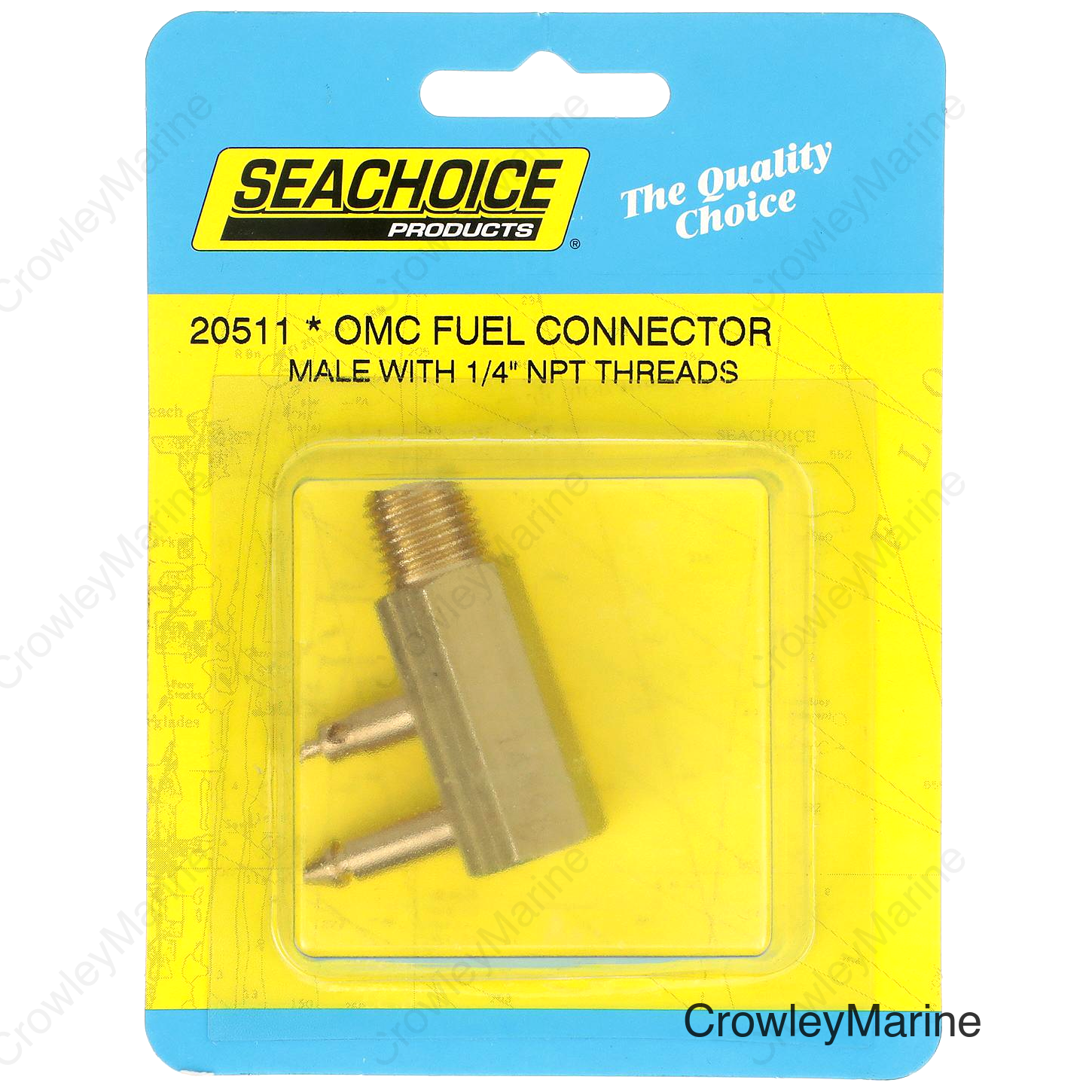 Seachoice Deluxe Fuel Connector for OMC (Evinrude/Johnson), Male, 1/4 in. NPT